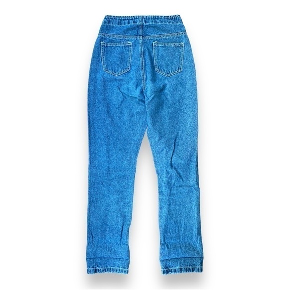 PRINCESS Polly Vela High Waisted Button Front Straight Leg Jeans | Size 2 - Picture 7 of 16